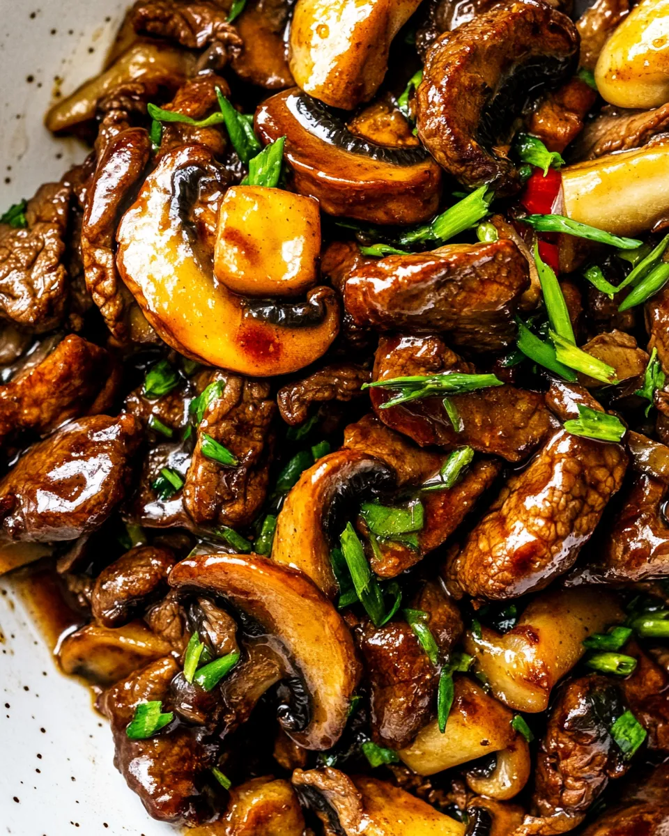 Quick Beef Mushroom Stir Fry recipe photo