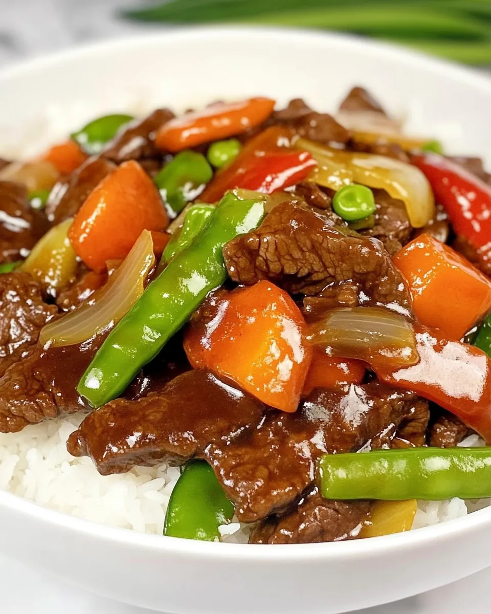 Delicious Beef Stir Fry shot