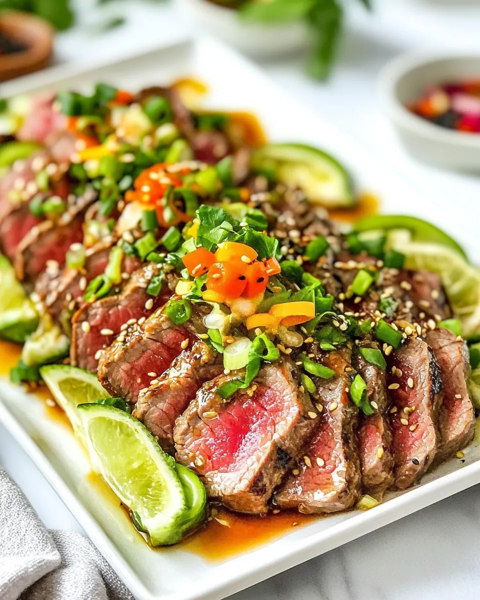 Homemade Beef Tataki photo