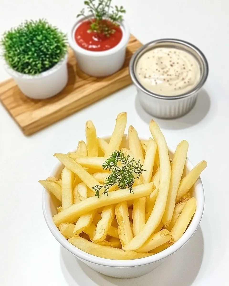 Classic Belgian French Fries with Mayonnaise image