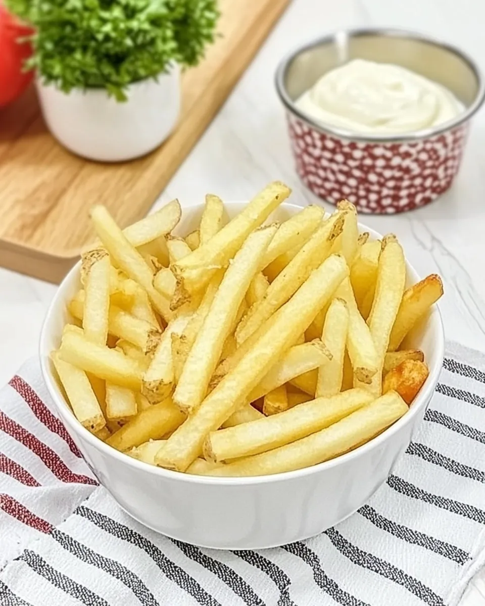 Delicious Belgian French Fries with Mayonnaise recipe photo