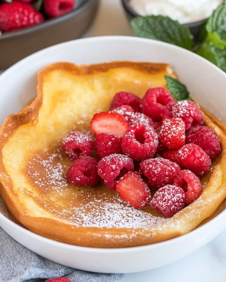 Easy Best Dutch Baby Pancake Recipe shot