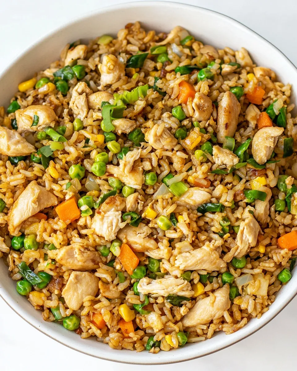 Quick Better than Takeout Chicken Fried Rice shot