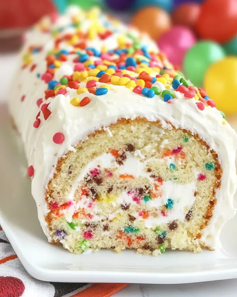 Easy Birthday Cake Roll photo