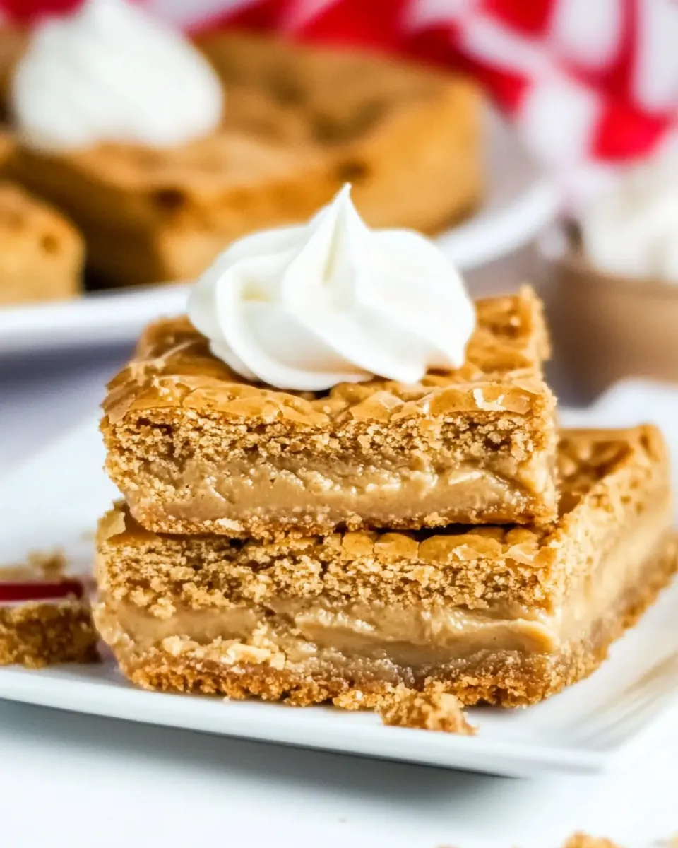 Easy Biscoff Gooey Butter Bars recipe photo