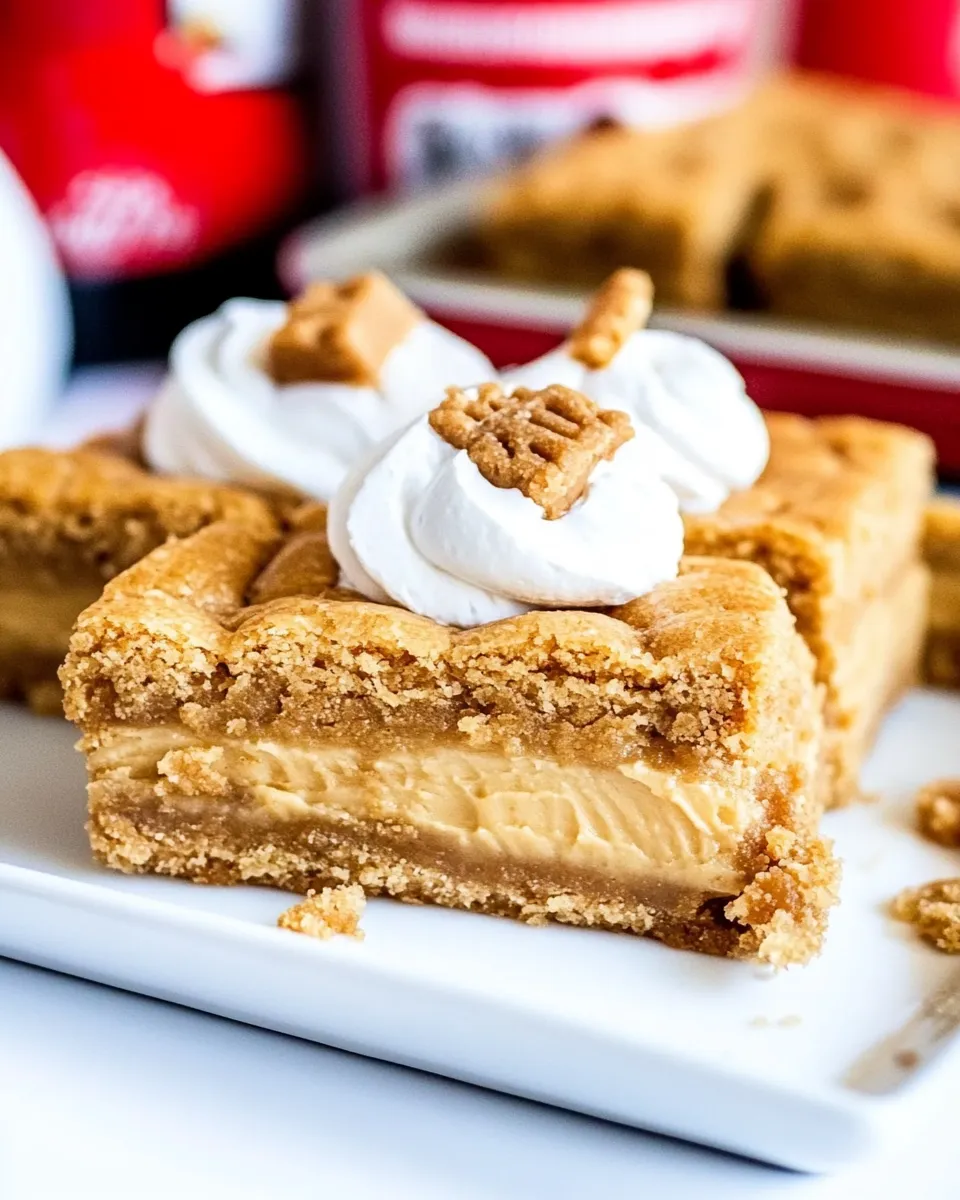 Sweet Biscoff Gooey Butter Bars shot