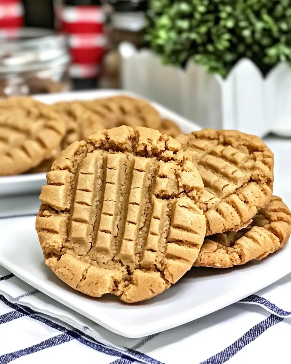 Quick Bisquick Peanut Butter Cookies shot
