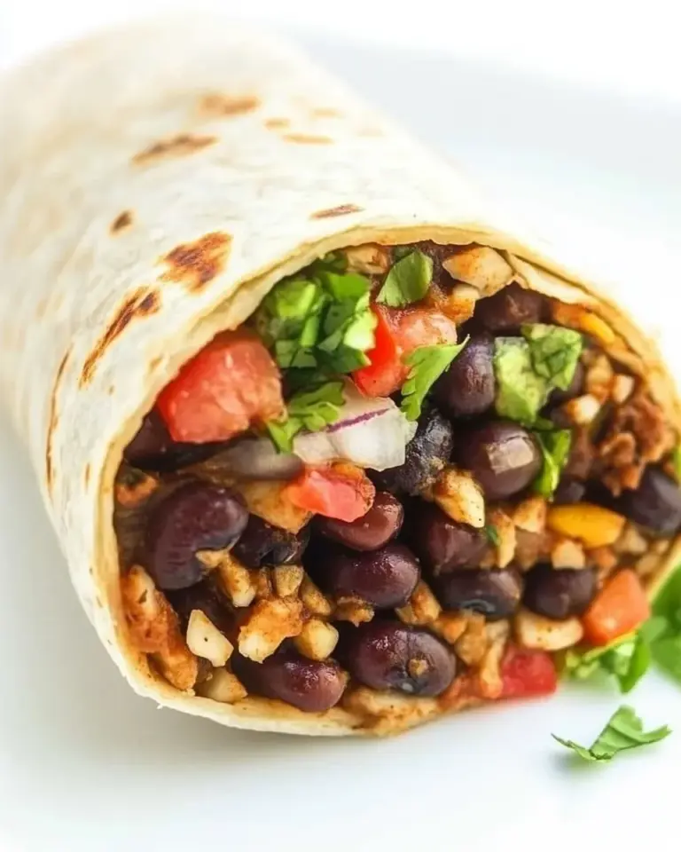 Easy Black Bean Burrito (Vegan!) photo