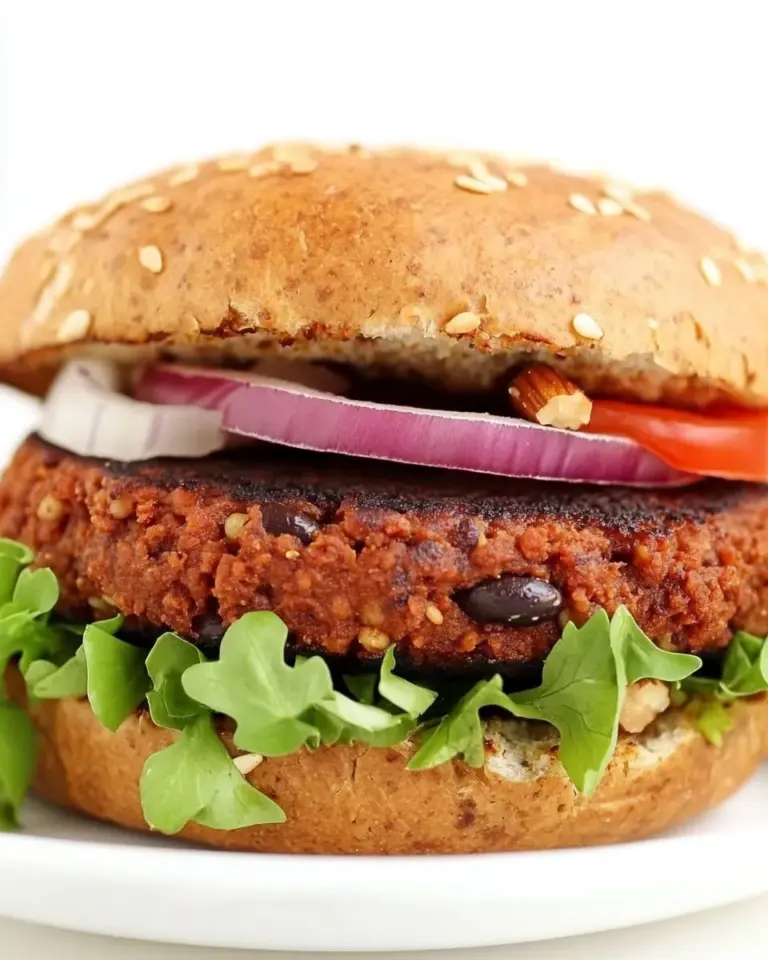 Homemade Black Bean Walnut Burger (Vegan, Oil-Free!) photo