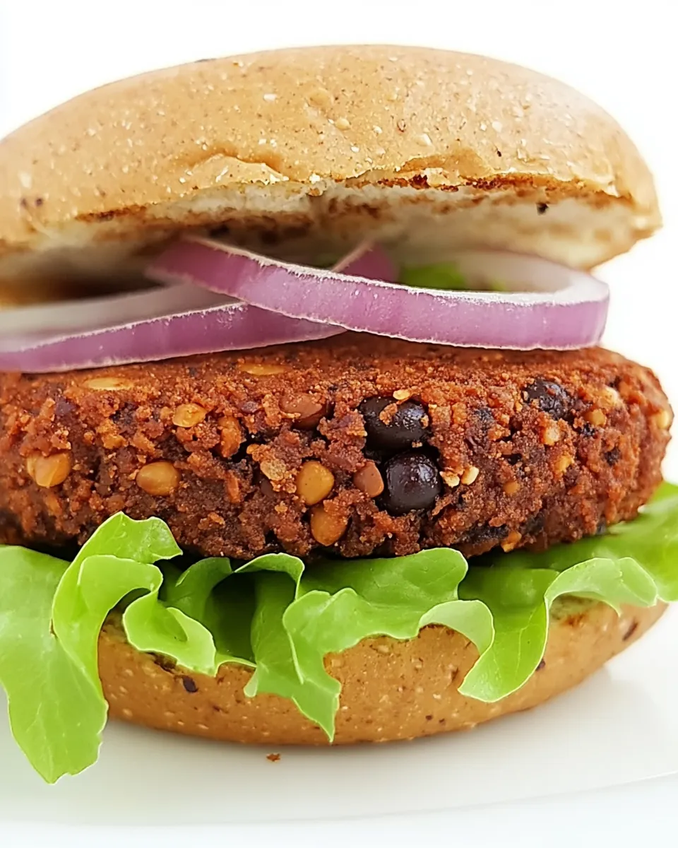 Easy Black Bean Walnut Burger (Vegan, Oil-Free!) recipe photo