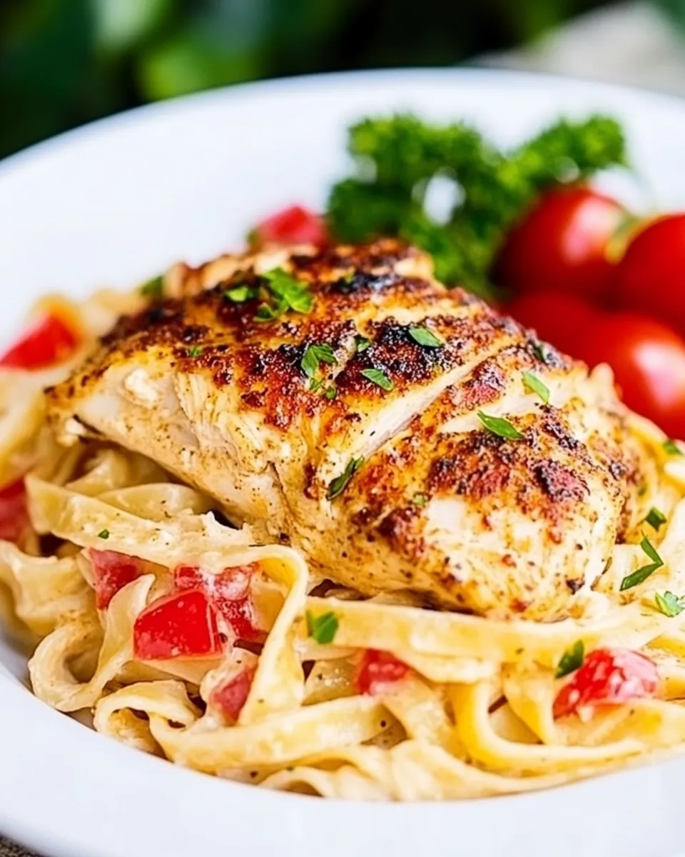Savory Blackened Chicken Fettuccine image