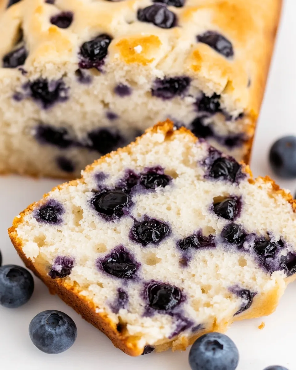 Delicious Blueberry Bread shot