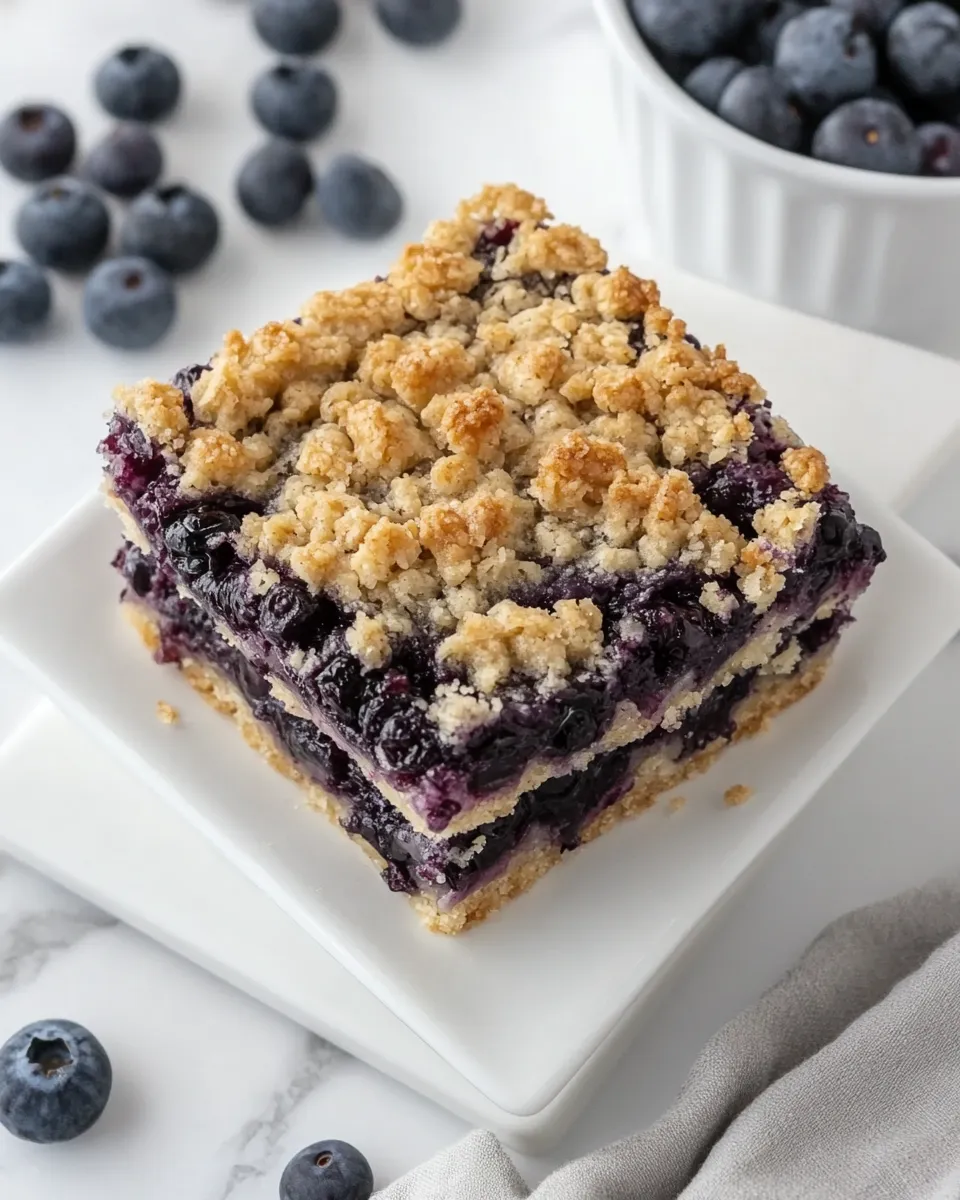 Homemade Blueberry Streusel Bars photo