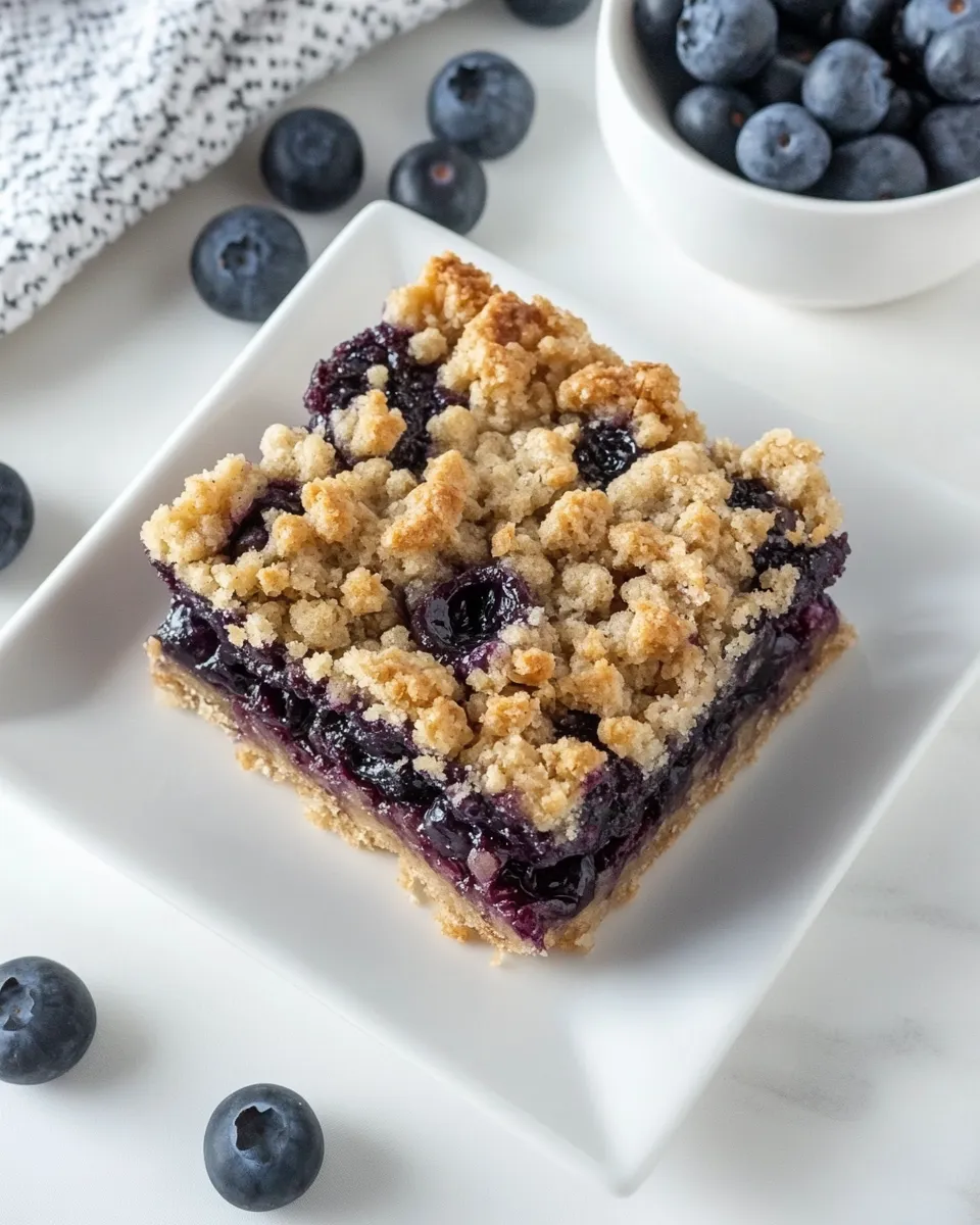 Easy Blueberry Streusel Bars recipe photo