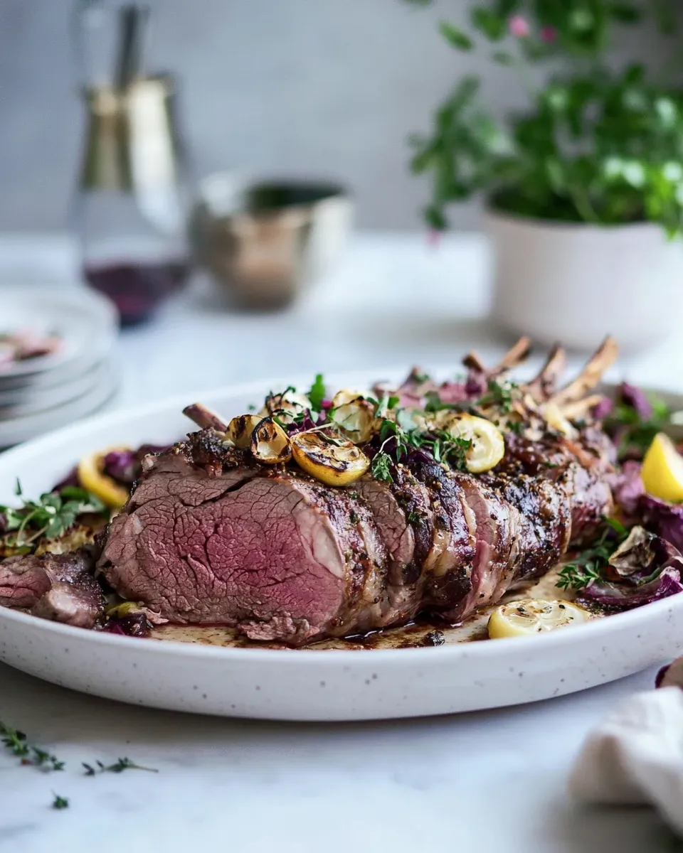 Delicious Boneless Leg of Lamb shot