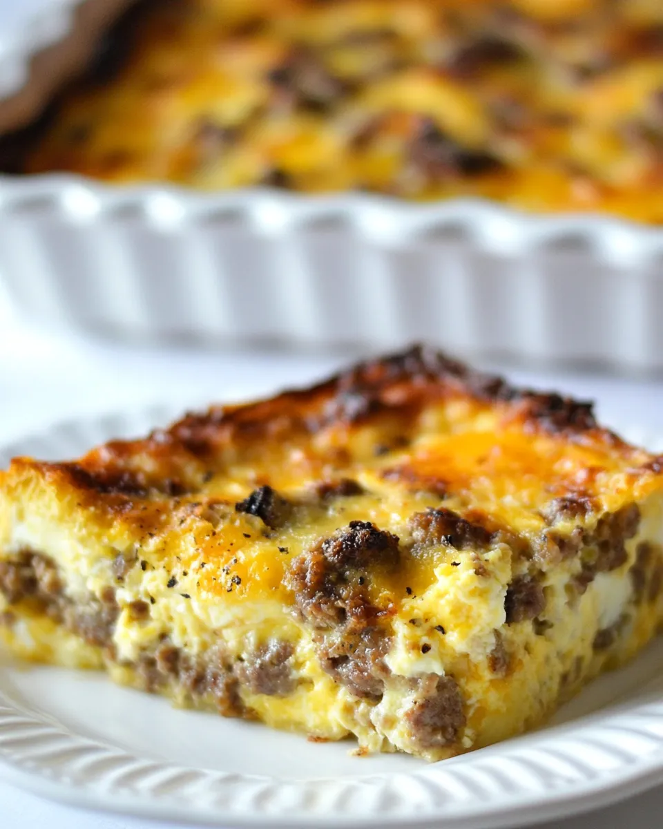 Homemade Breakfast Sausage, Egg & Cheese Casserole photo