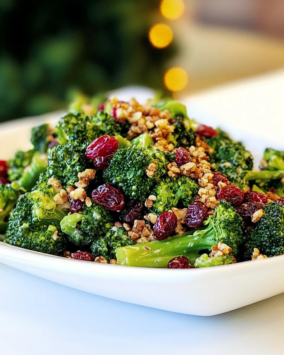 Delicious Broccoli Craisin Salad image