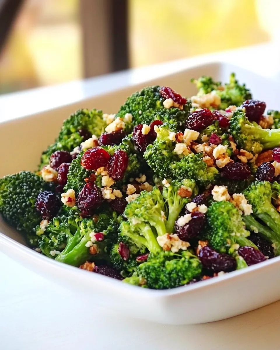 Healthy Broccoli Craisin Salad recipe photo
