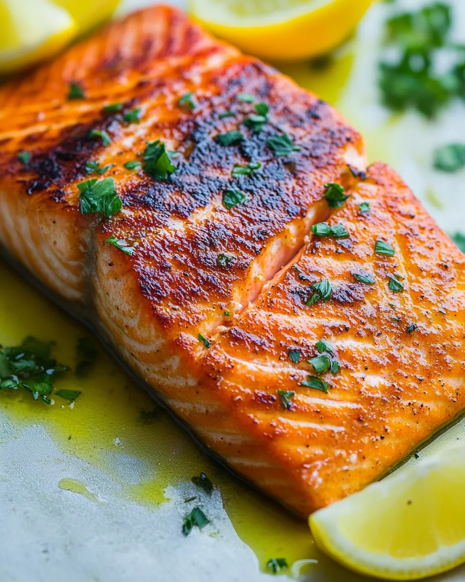 Quick Broiled Salmon Recipe dish photo