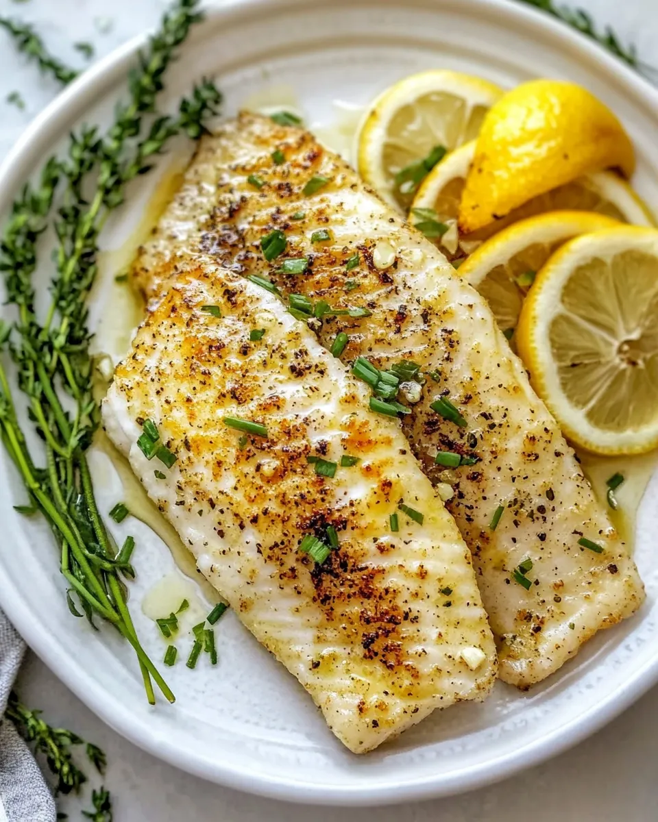 Healthy Broiled Tilapia with Garlic recipe photo