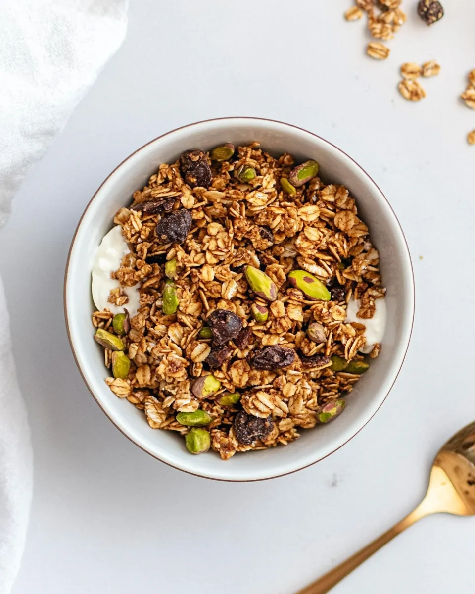 Perfect Brown Butter Pistachio Cookie Granola. picture