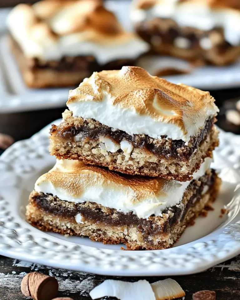 Homemade Brown Sugar Meringue Coconut Cookie Bars photo