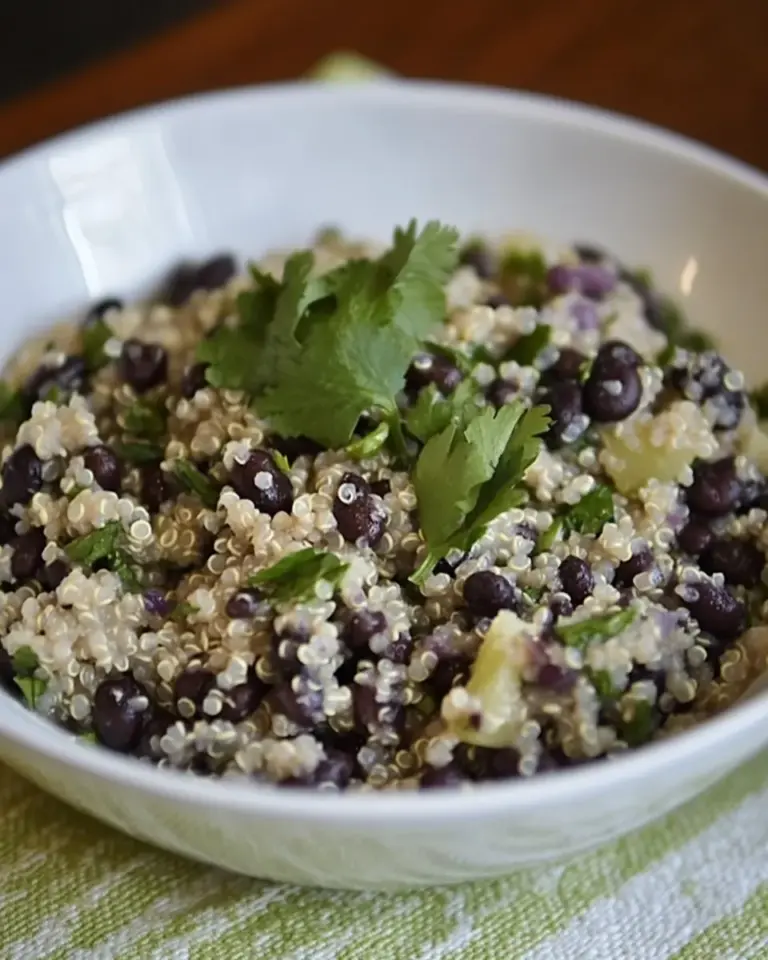 Easy Budget-Friendly Black Beans & Quinoa for Food Bloggers Against Hunger photo