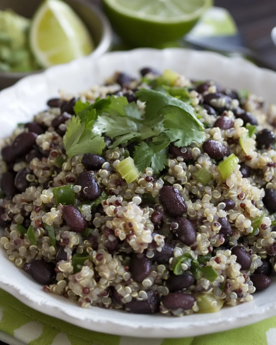 Savory Budget-Friendly Black Beans & Quinoa for Food Bloggers Against Hunger recipe photo