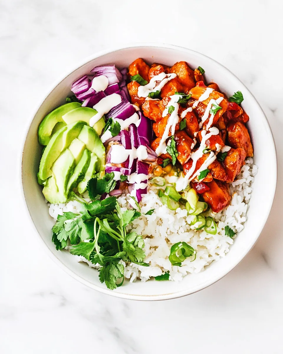 Delicious Buffalo Chicken Bowl shot