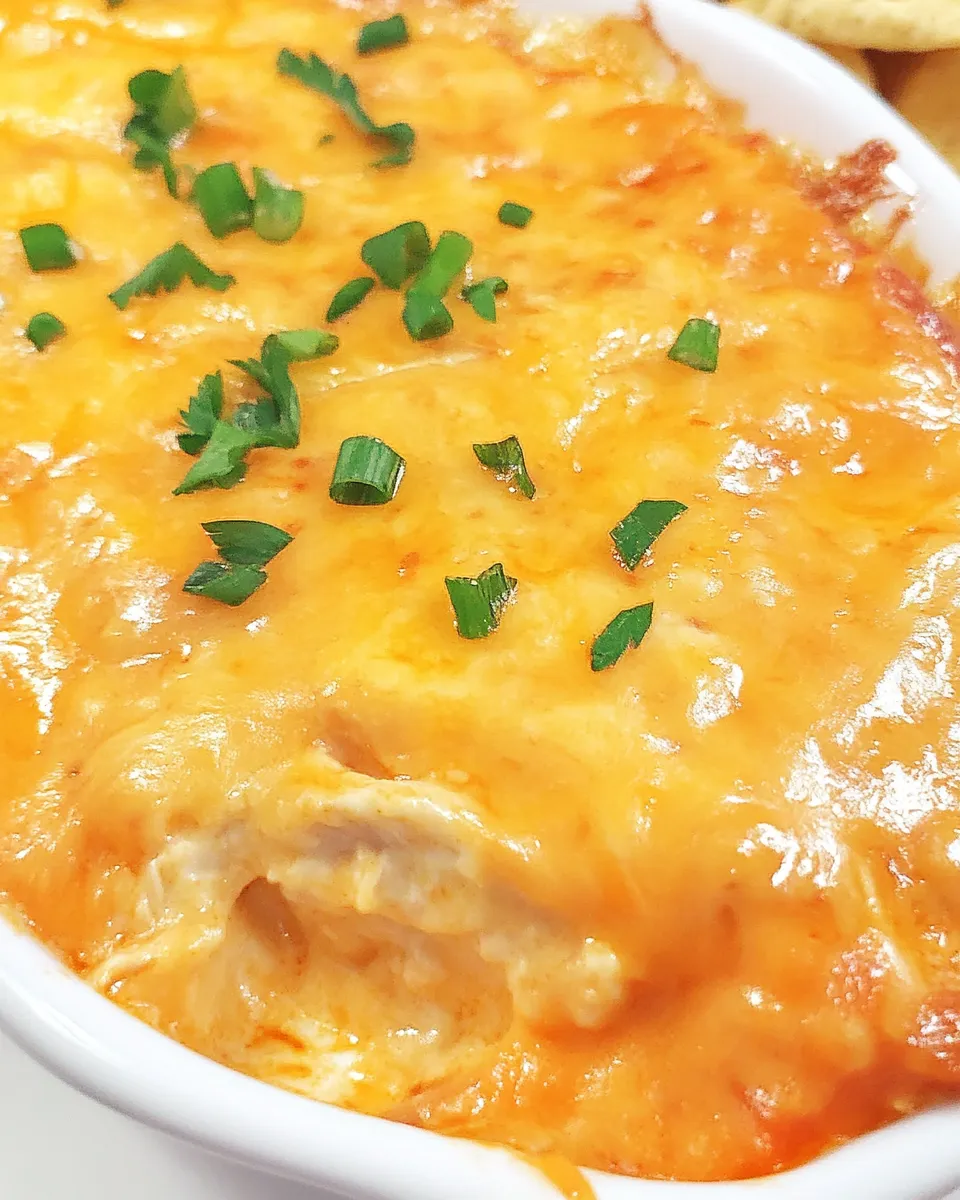 Delicious Buffalo Chicken Dip (No Ranch) Recipe image