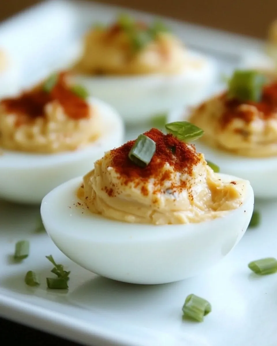Homemade Buffalo Deviled Eggs photo