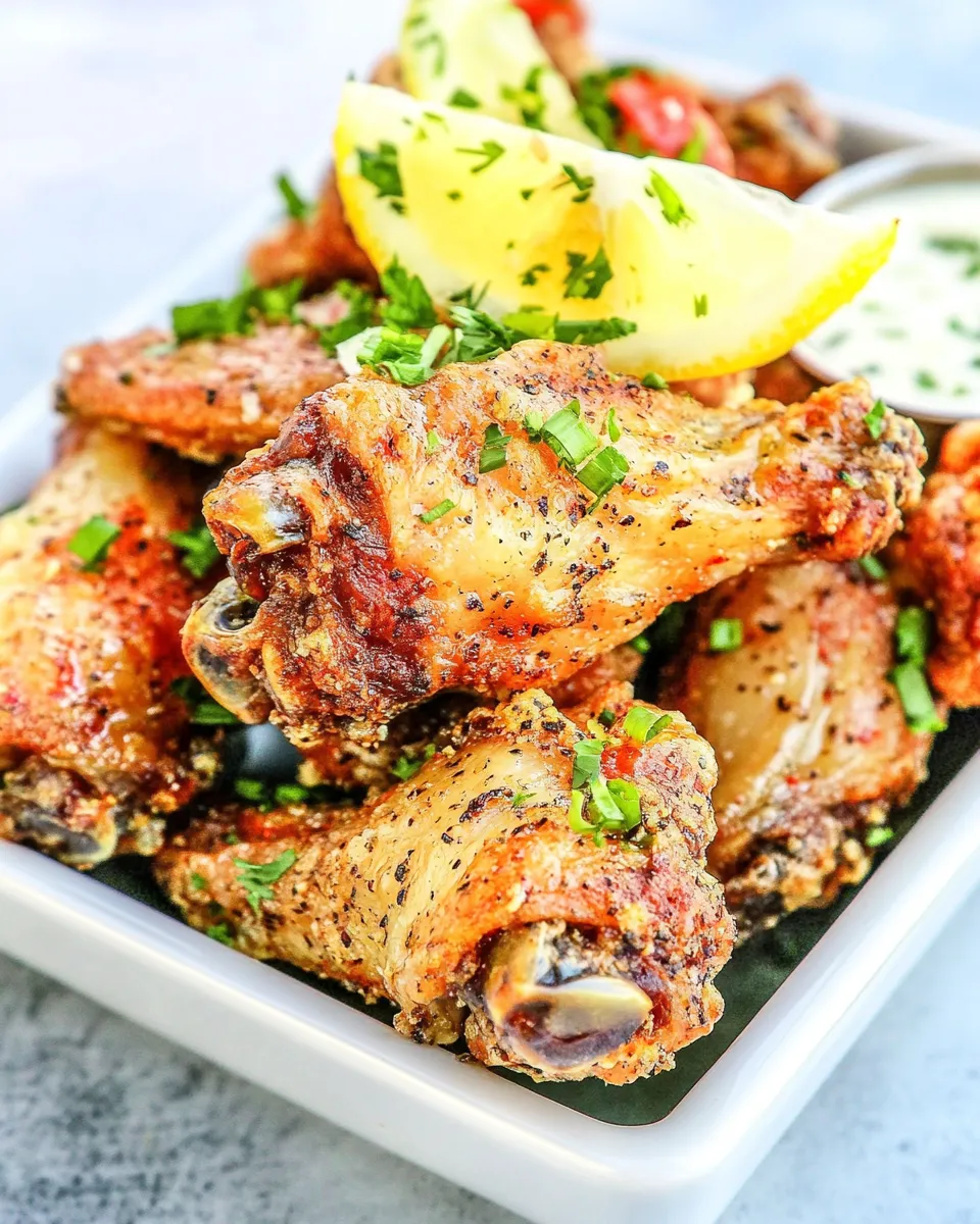 Homemade Buffalo Wild Wings Lemon Pepper Wings photo