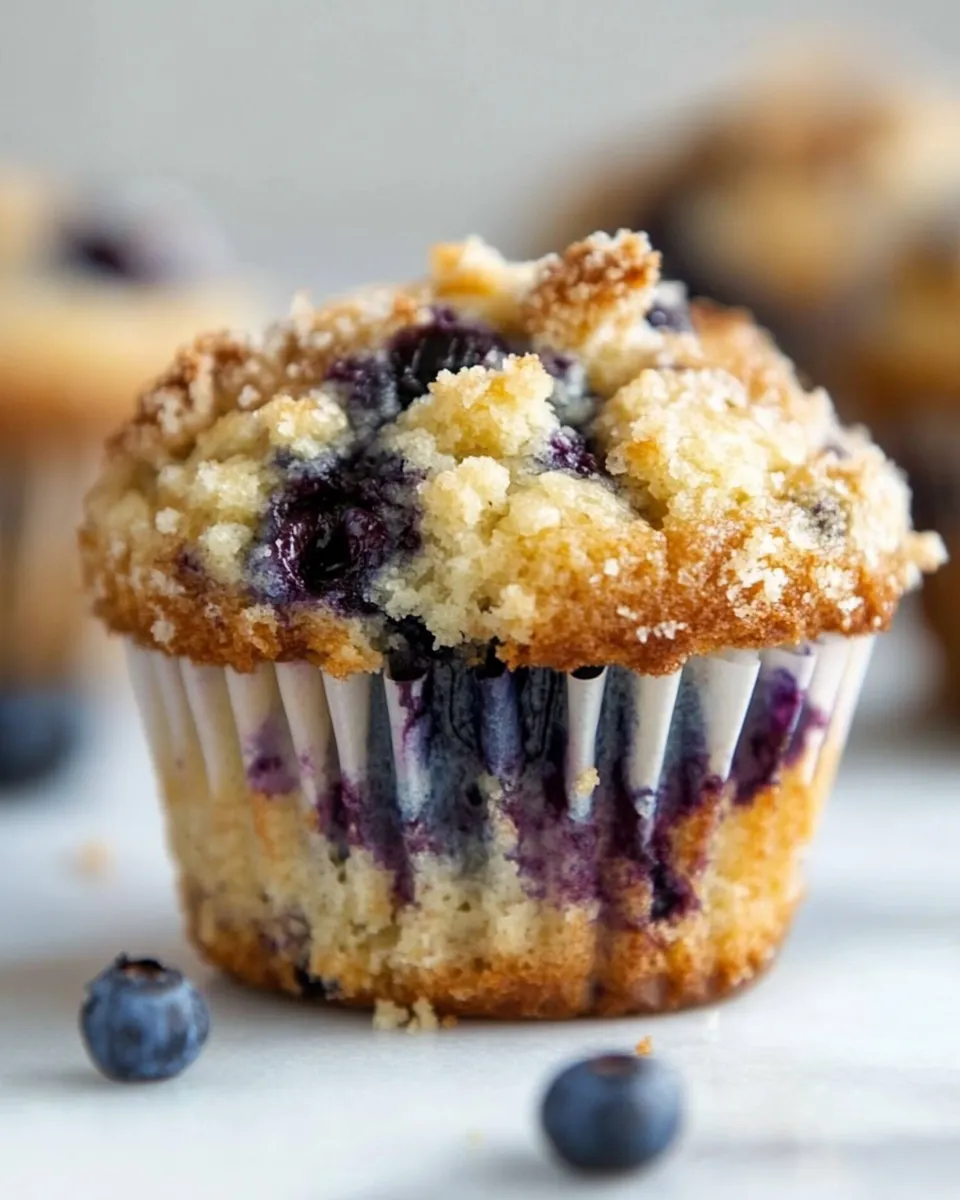 Perfect Bursting Blueberry Coffee Cake Muffins. image