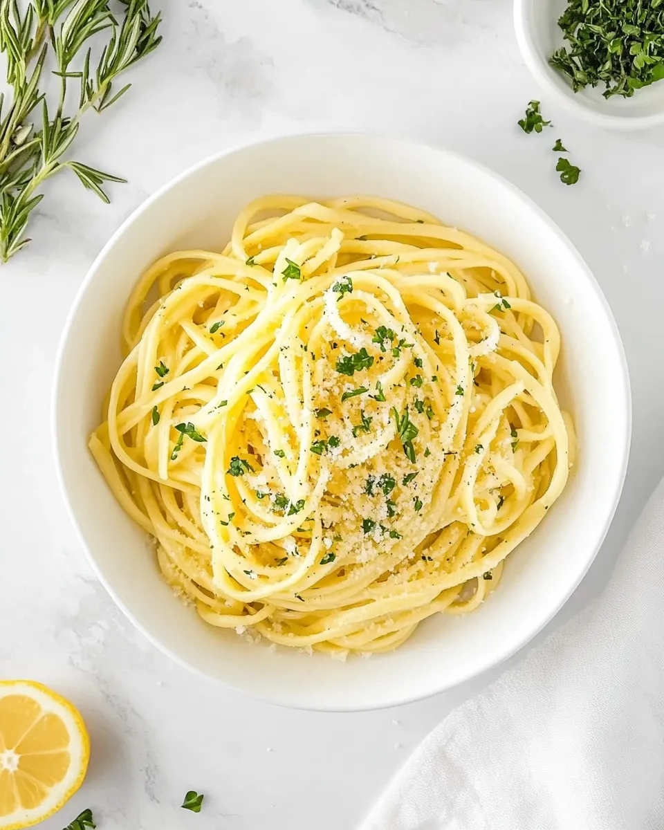 Delicious Buttered Noodles shot