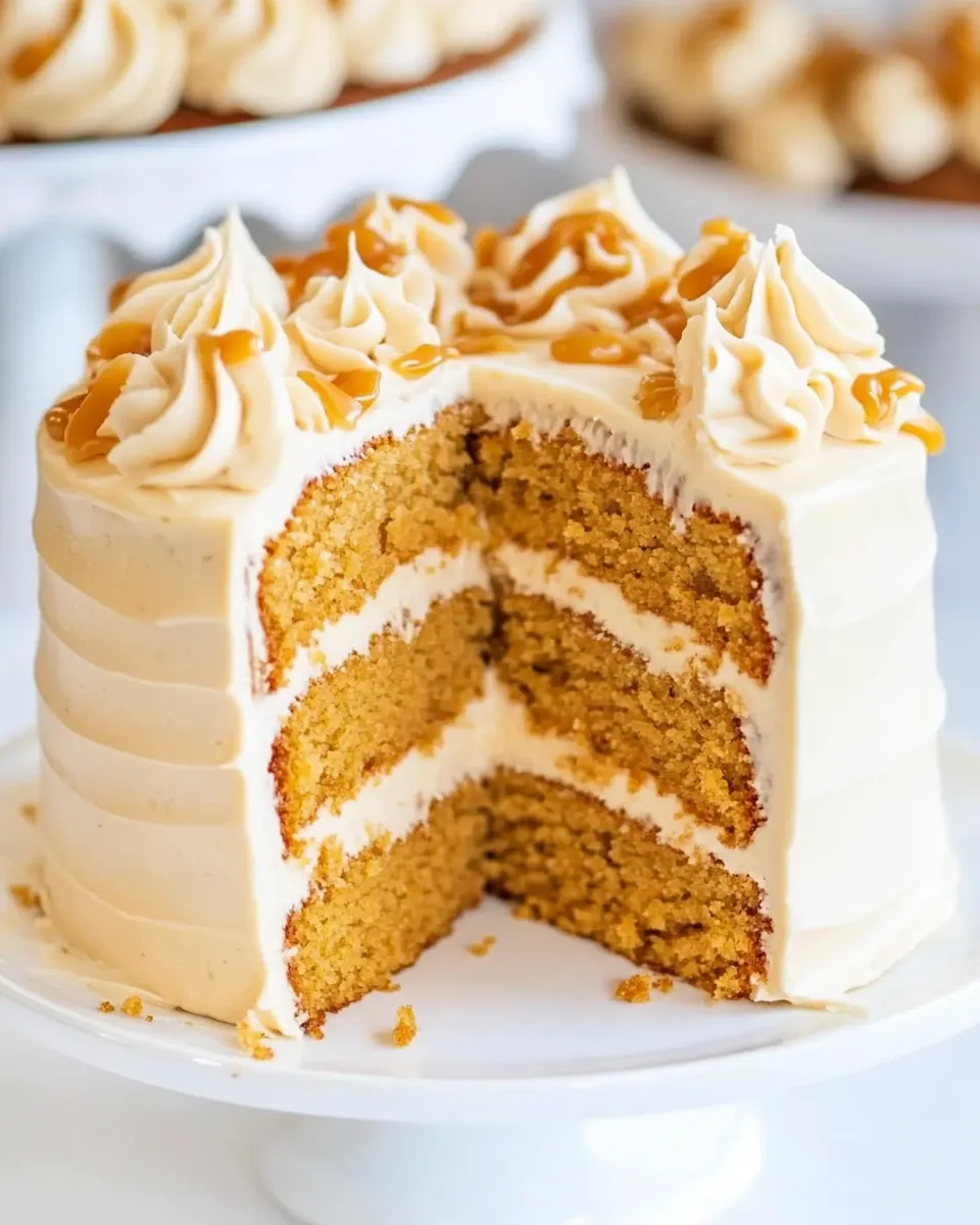 Delicious Butterscotch Cake shot