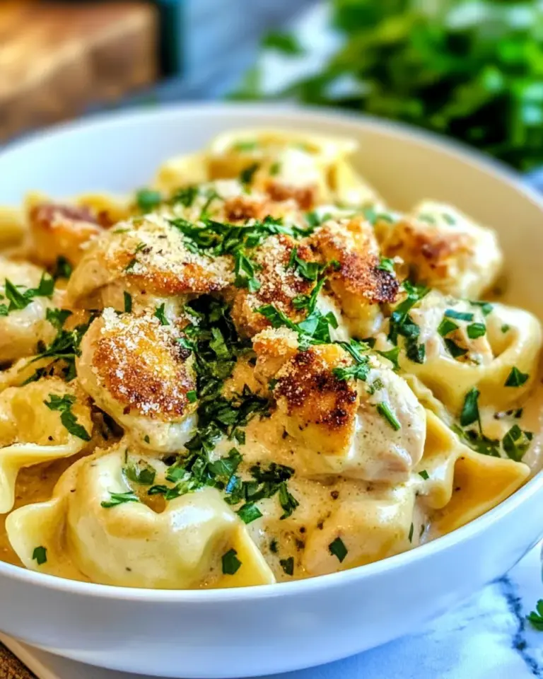 Homemade Caesar Chicken Tortellini (Lightened Up) photo
