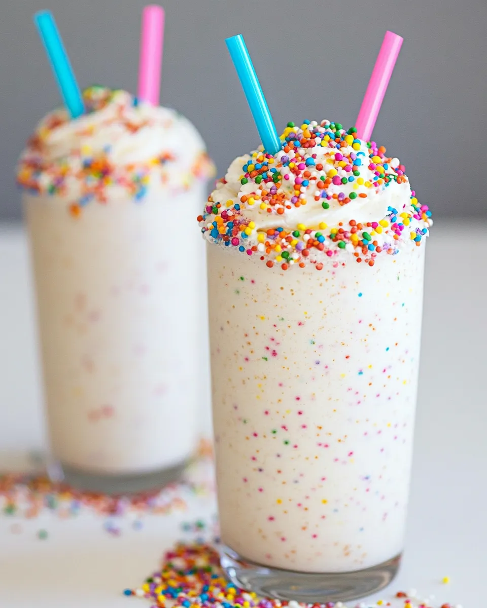 Best Cake Batter Milkshakes 3 Ingredient Recipe recipe photo