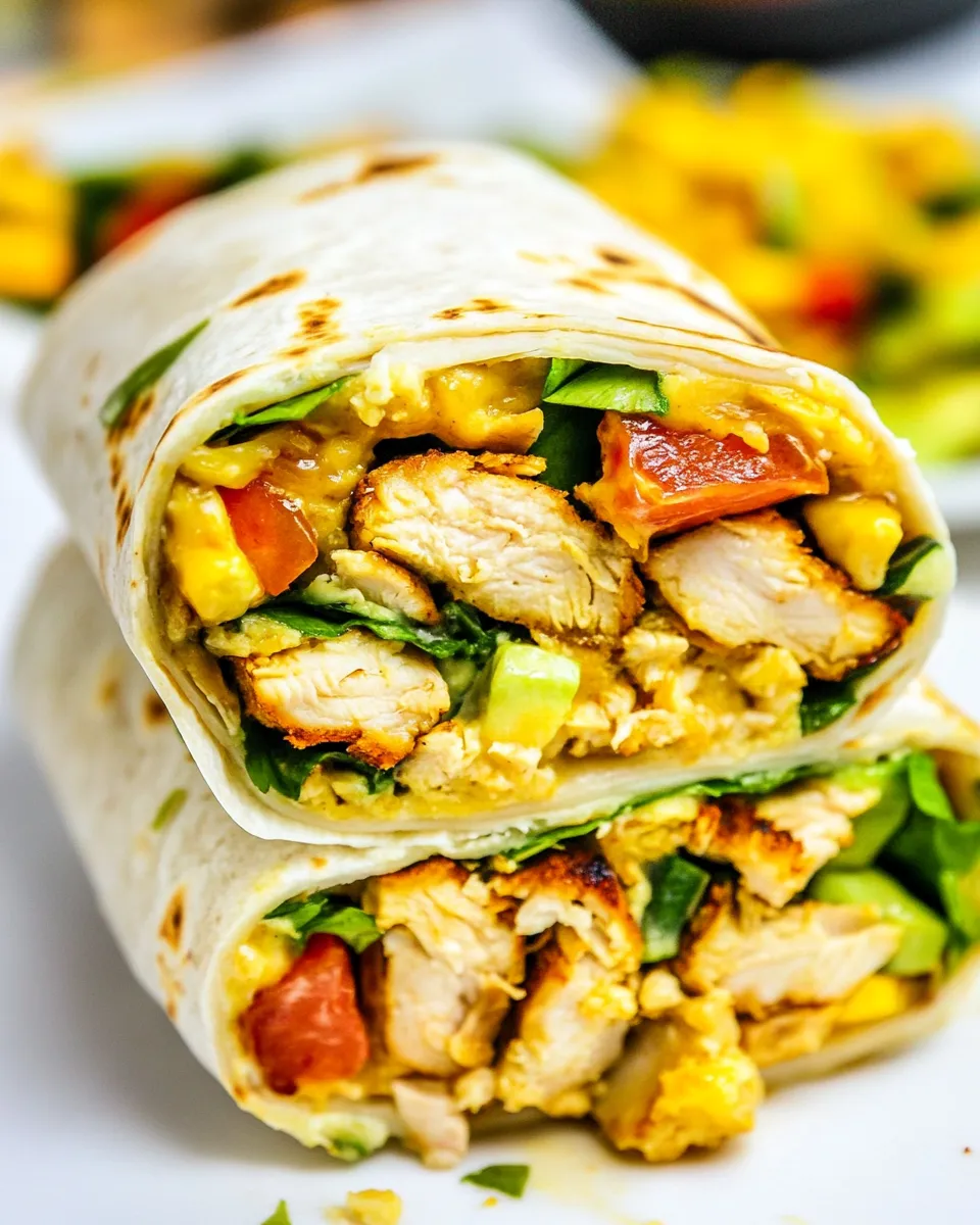 Delicious California Chicken Breakfast Burrito recipe photo