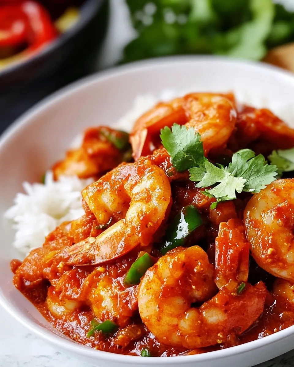 Savory Camarones a la Diabla shot