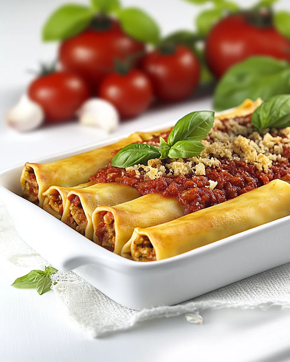 Classic Cannelloni with Basil Tomato Sauce image