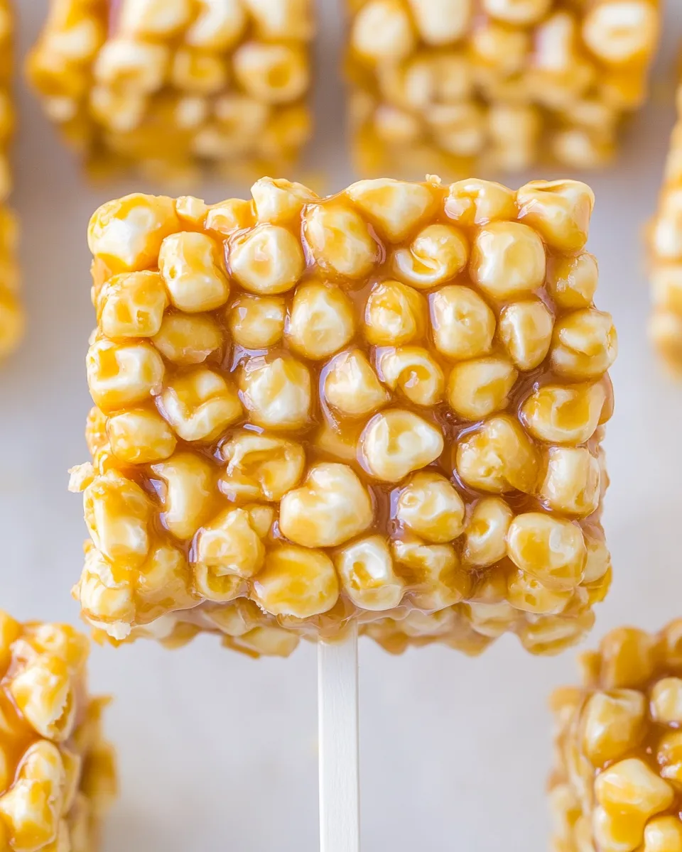 Homemade Caramel Corn Pops Treats photo