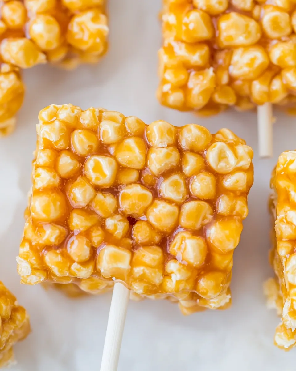 Classic Caramel Corn Pops Treats image