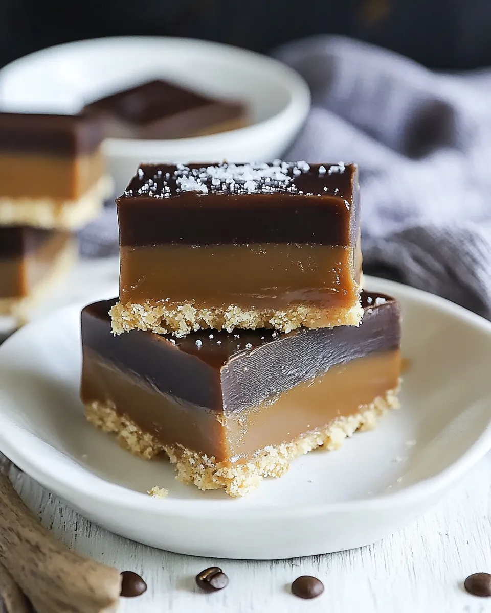 Classic Caramel Espresso Bars food shot
