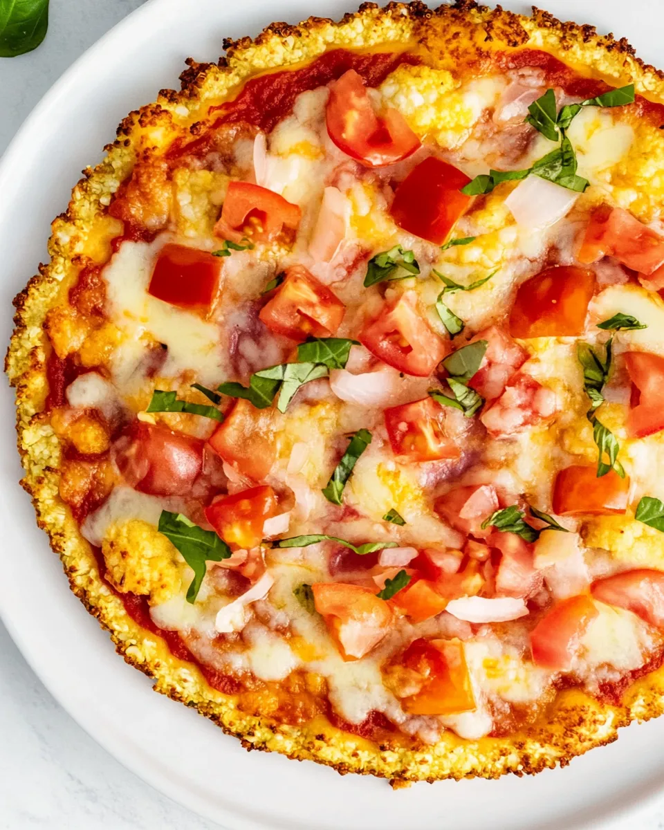 Easy Cauliflower Crust Pizza recipe photo