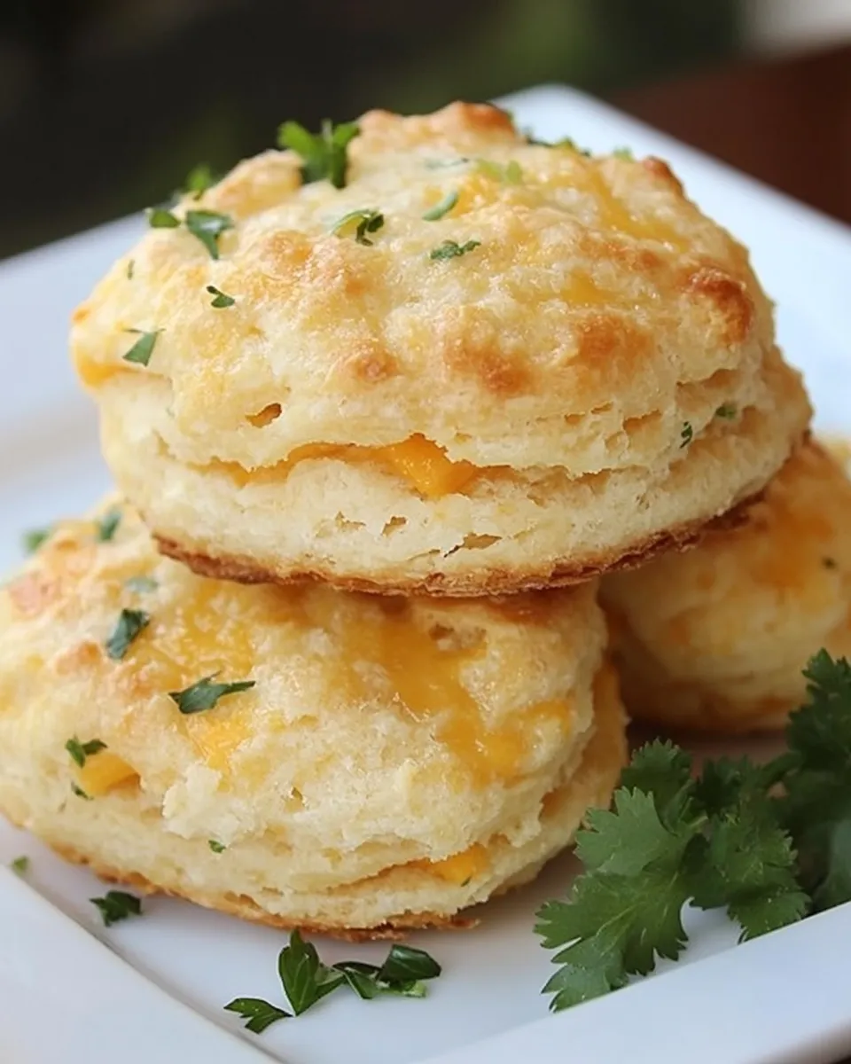 Tasty Cheddar Cheese Biscuits with Cilantro food shot