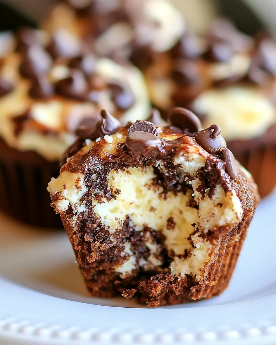 Homemade Cheesecake Chocolate Chip Muffins photo