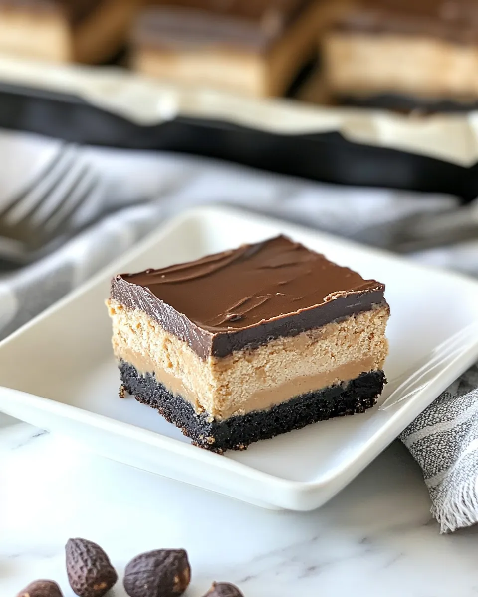Sweet Cheesecake Peanut Butter Bars dish photo