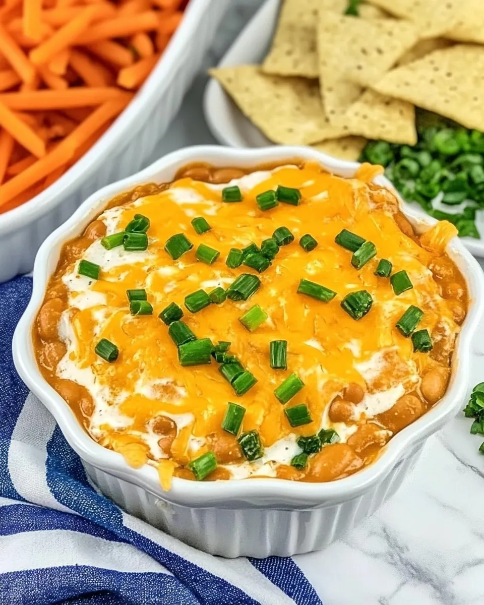 Classic Cheesy Bean Dip (Only 4 Ingredients) image