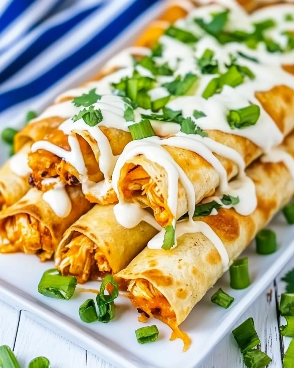 Easy Cheesy Buffalo Chicken Taquitos recipe photo