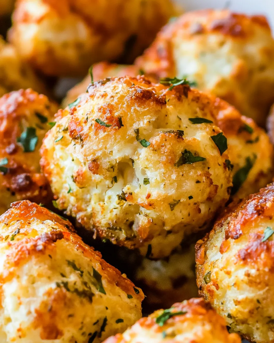 Homemade Cheesy Cauliflower Tots recipe photo